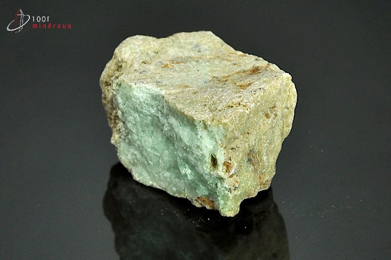 Minéral brut de chrysoprase vert du Brésil
