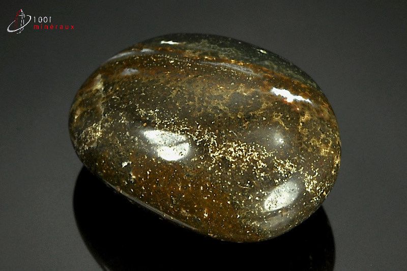 Minéral poli de jaspe orbiculaire de Madagascar