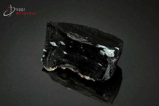 Minéral brut d'obsidienne flocons de neige noire et blanche du Mexique