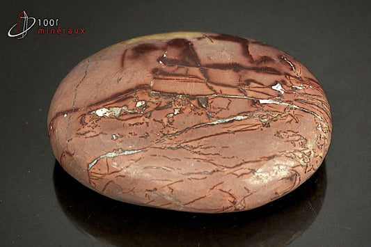 Minéral poli de jaspe mokaïte d'Afrique du sud