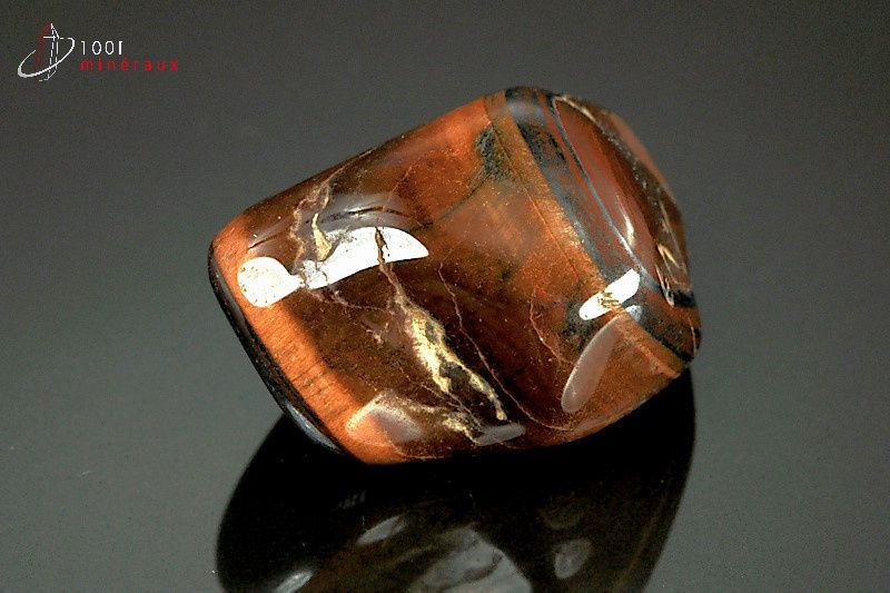 Minéral poli d'œil de taureau d'Afrique du sud