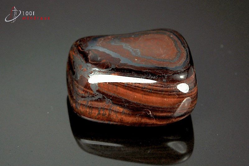 Minéral poli d'œil de taureau d'Afrique du sud