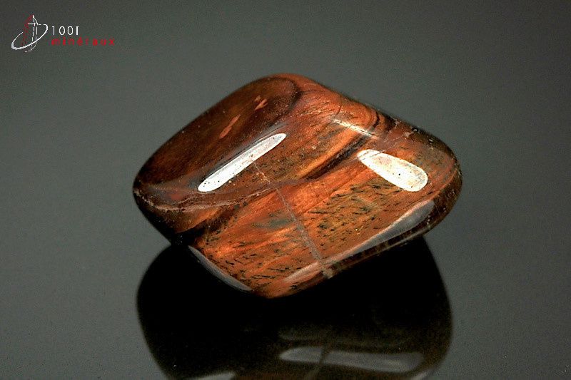 Minéral poli d'œil de taureau d'Afrique du sud