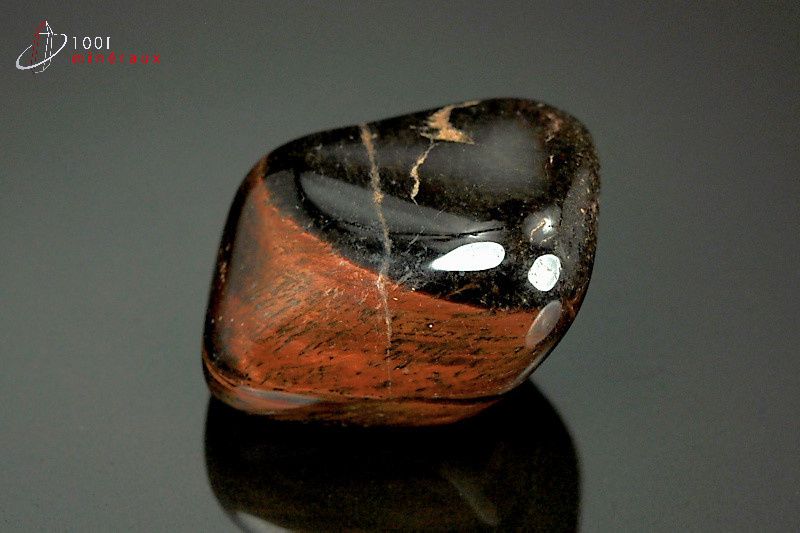 Minéral poli d'œil de taureau d'Afrique du sud