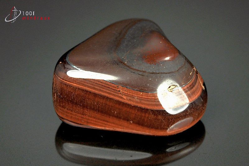 Minéral poli d'œil de taureau d'Afrique du sud