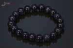 Bracelet minéraux Améthyste 19,5cm / Perles 10mm / 27g / BA324 - Vignette | 1001 minéraux