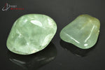Prehnite polie, lot de 2 - Mali - pierres roulées 3,3 cm / 35 g / BA575 - Vignette | 1001 minéraux