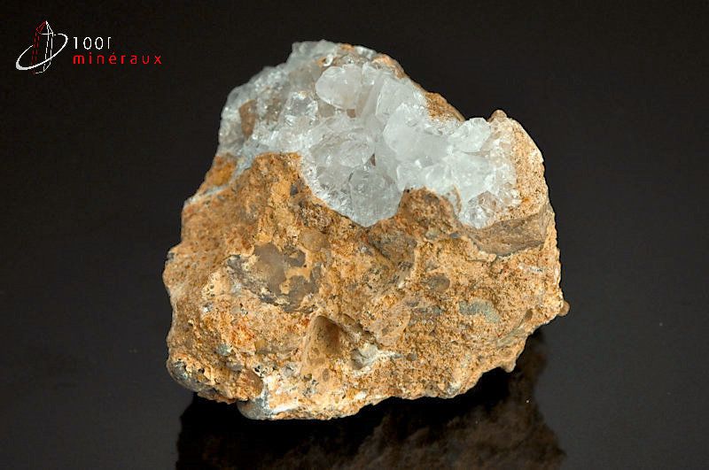 Minéral cristallisé de calcite diamant de France
