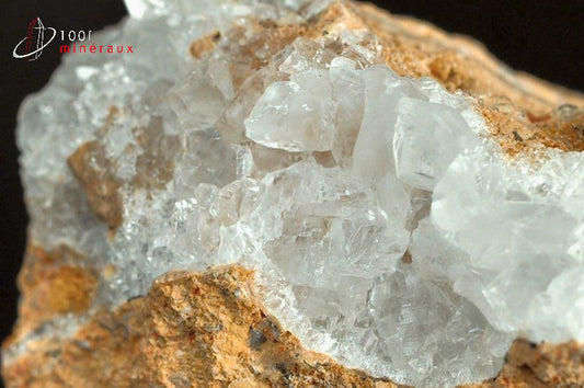 Minéral cristallisé de calcite diamant de France