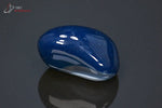 Agate teintée bleue polie - Brésil - pierres polies  - 3,7 cm / 28g / BM50 - Vignette | 1001 minéraux