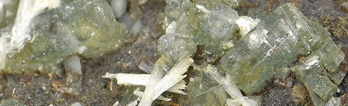 Apophyllite verte et Scolécite