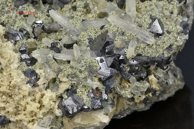 galene pyrite quartz mineraux