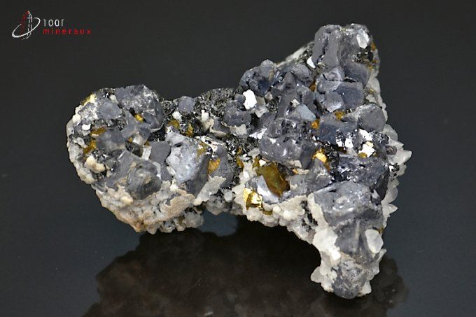 galene-chalcopyrite-calcite-mineraux-cristaux