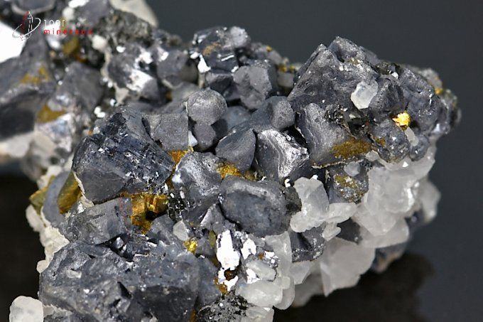 galene-chalcopyrite-calcite-mineraux-cristaux