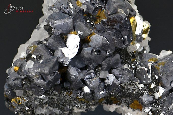 galene-chalcopyrite-calcite-mineraux-cristaux