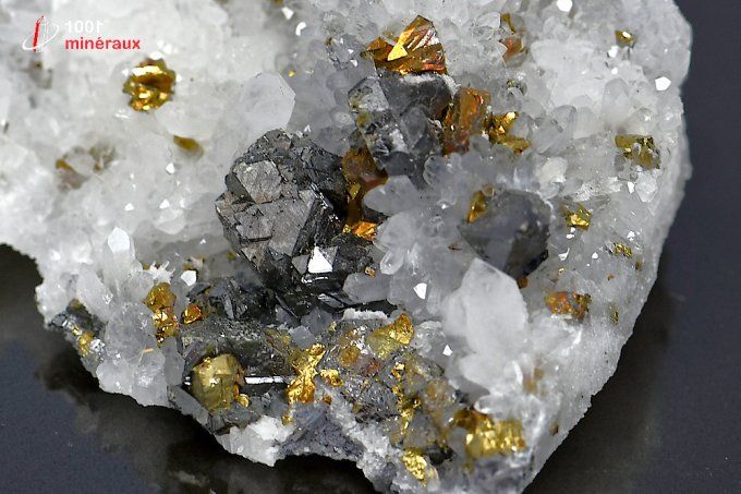 quartz_chalcopyrite_ tétraédrite_mineraux