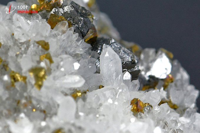 quartz_chalcopyrite_ tétraédrite_mineraux