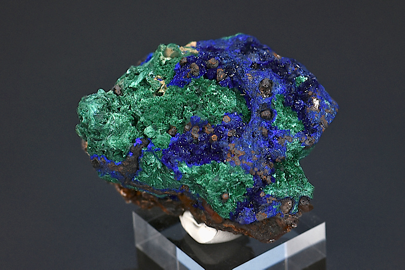 Azurite et Malachite cristallisées