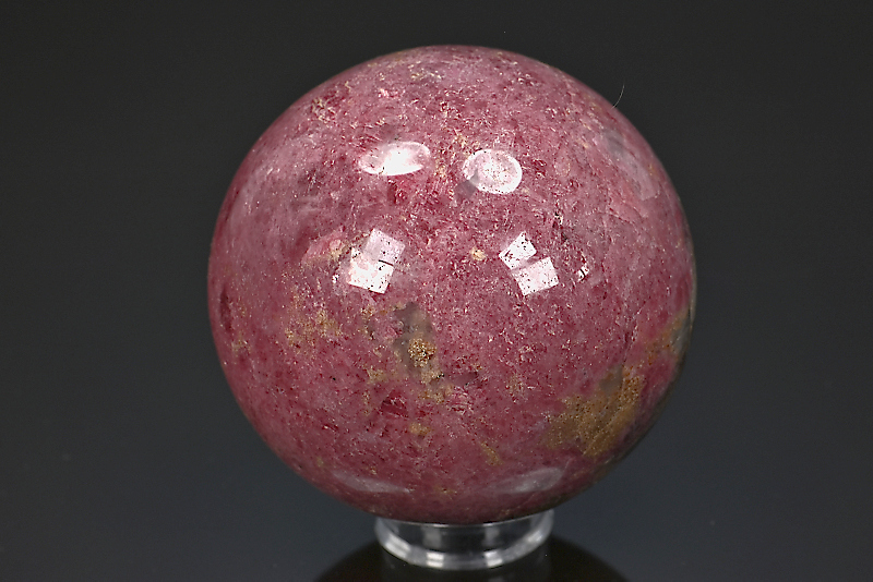 Sphère polie de Rhodonite