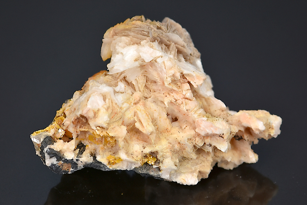 Wulfénite sur Baryte